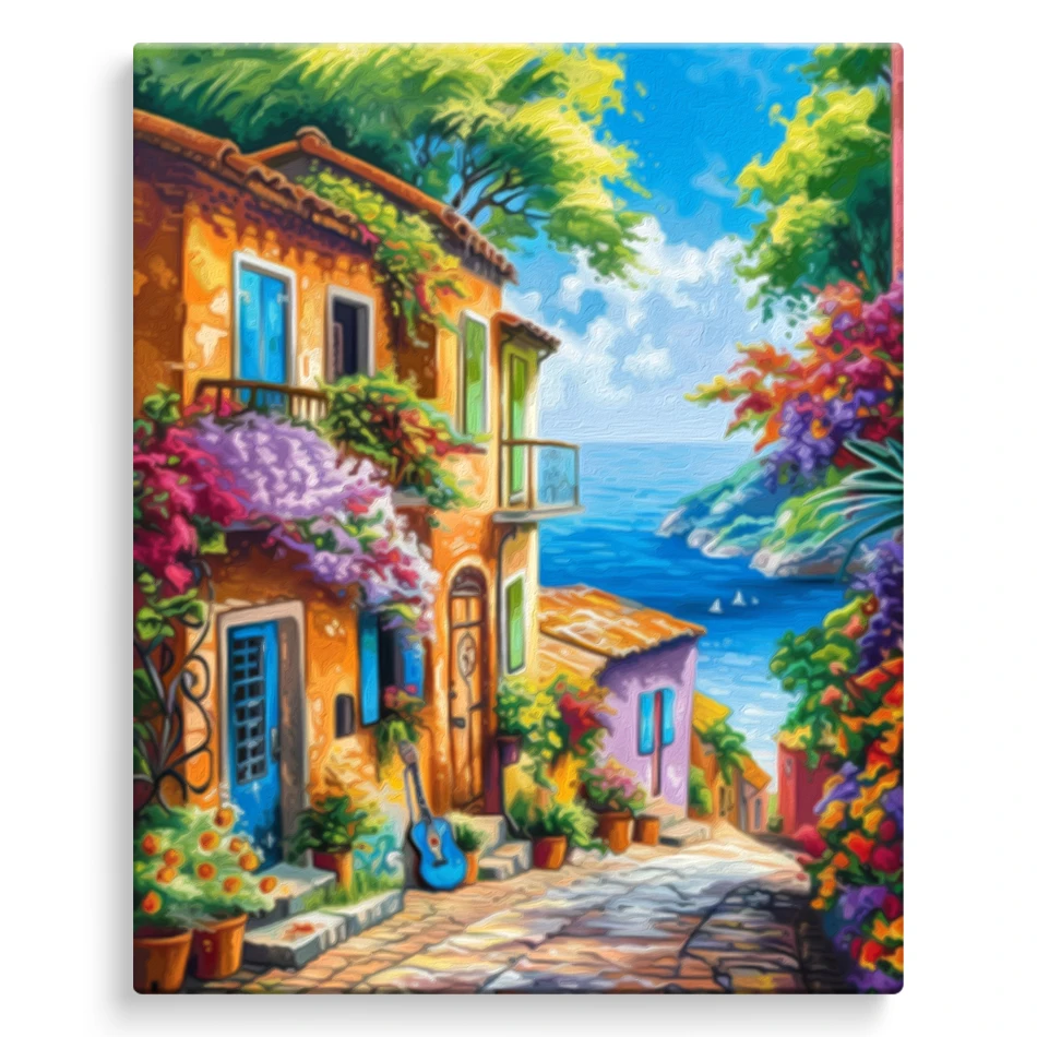 Resin Art Frame - 2026-Paint By Numbers Scenery For Adults