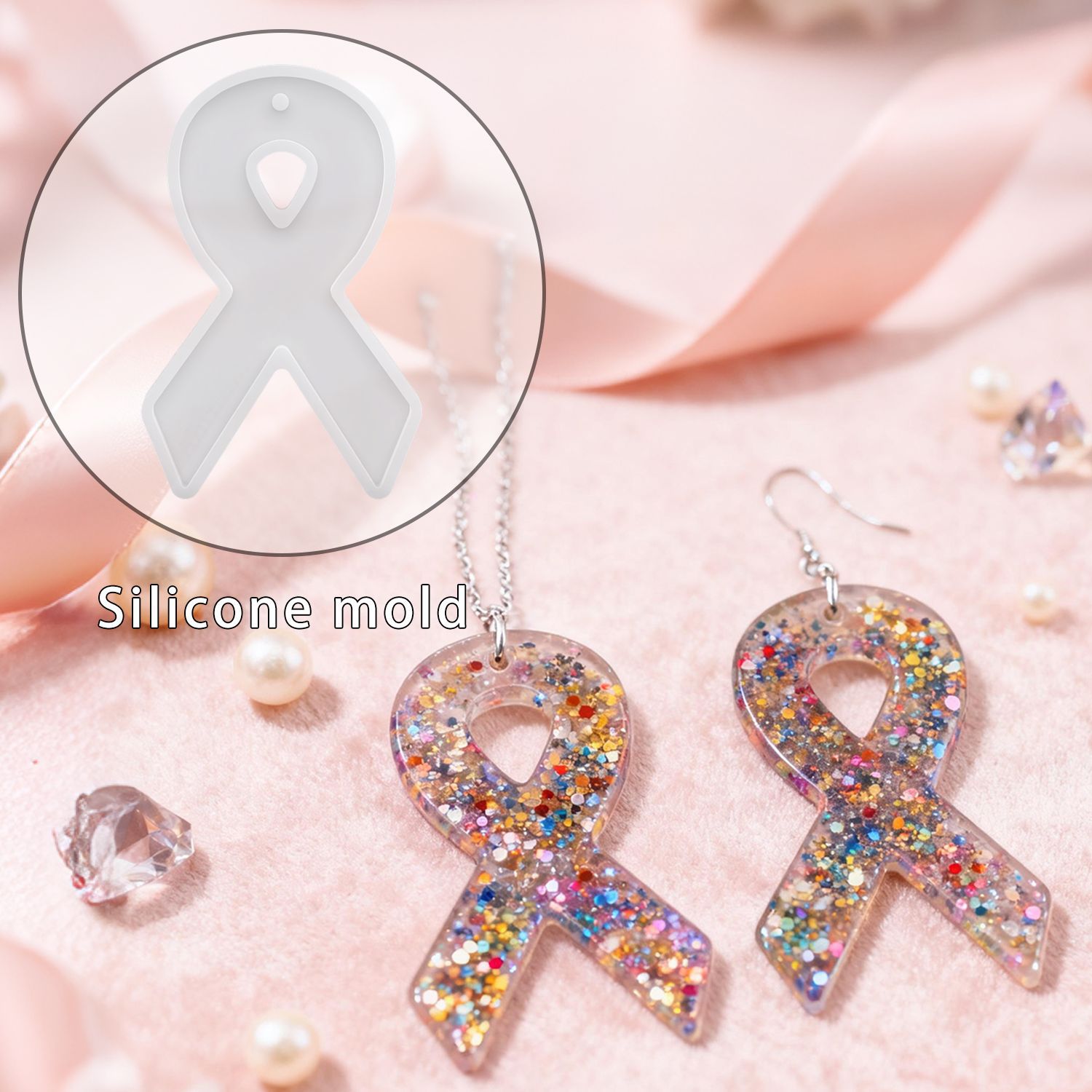 Resin Art Kit With Molds - DIY Ribbon Earring Resin Molds, Earring