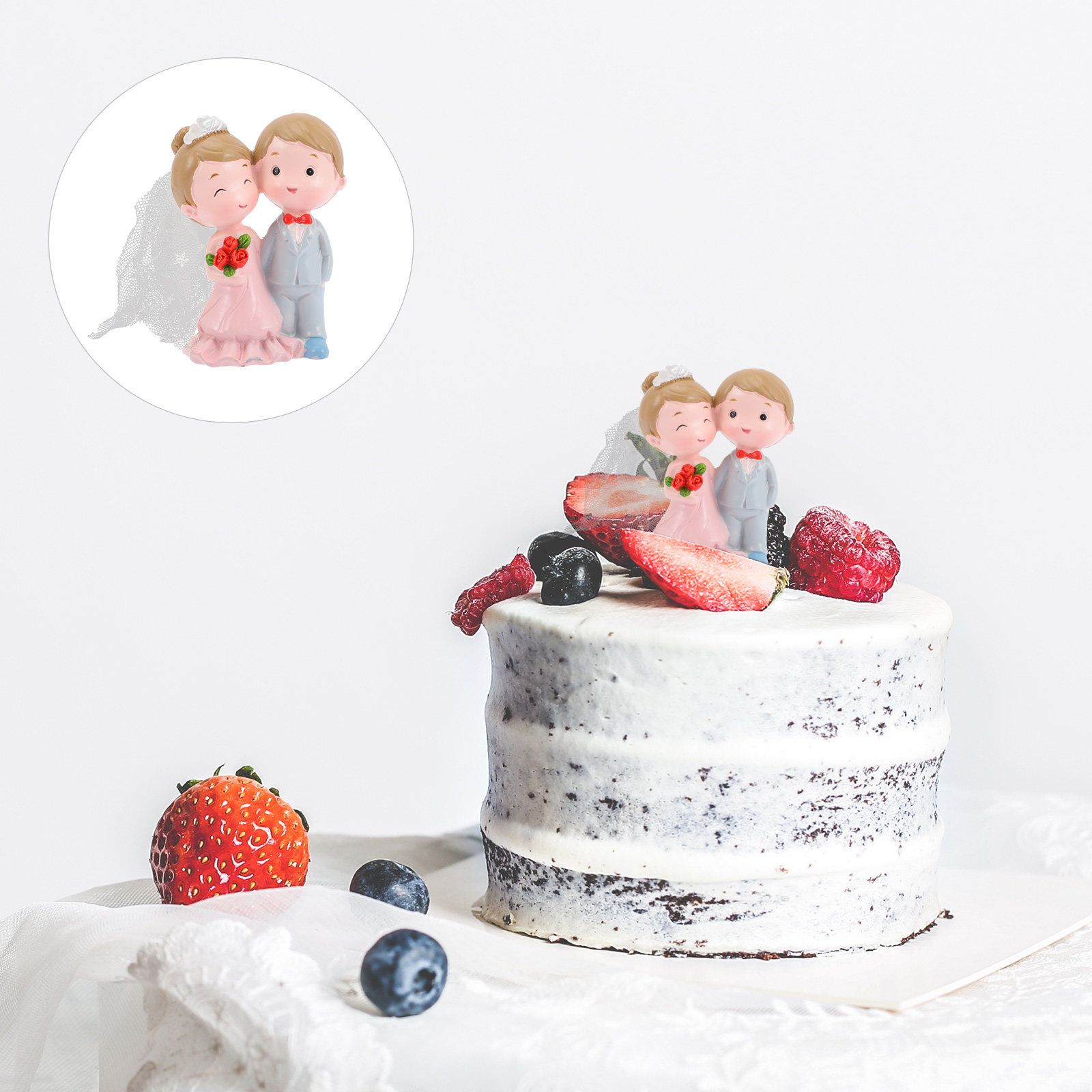 Resin Art Wedding Gift - Wedding Cake Decoration Resin Bride Groom