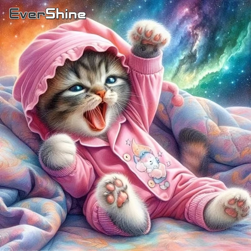 Resin Art Wallpaper - EverShine New Arrival Diamond Painting Cat