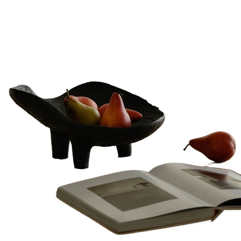 Black Fruit Plate Resin Storag - đánh giá và giá Resin Art Wooden Tray