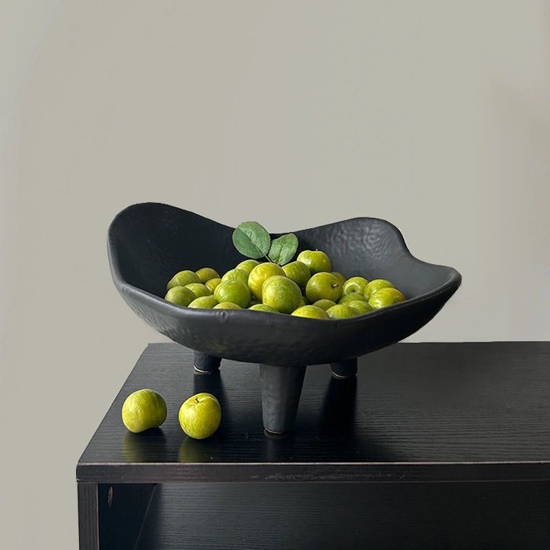 Black Fruit Plate Resin Storag - đánh giá và giá Resin Art Wooden Tray