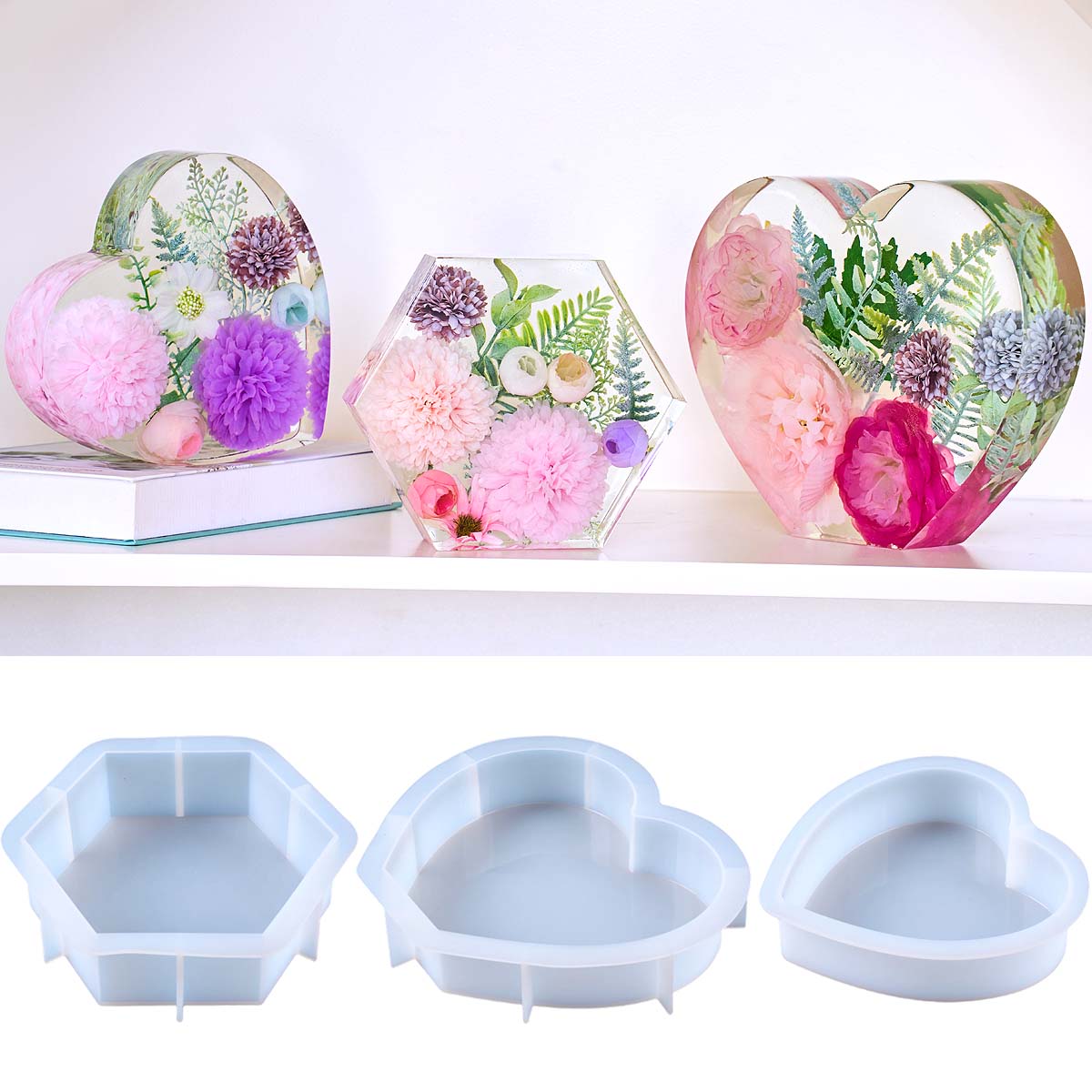 Large Love Silicone Mold DIY H - đánh giá và giá Resin Art Kit With Molds