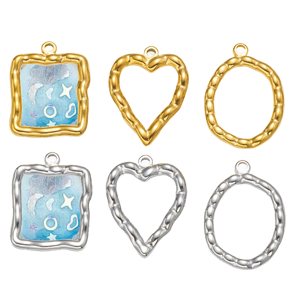 5pcs Stainless Steel Heart Rou - đánh giá và giá Resin Art Supplies
