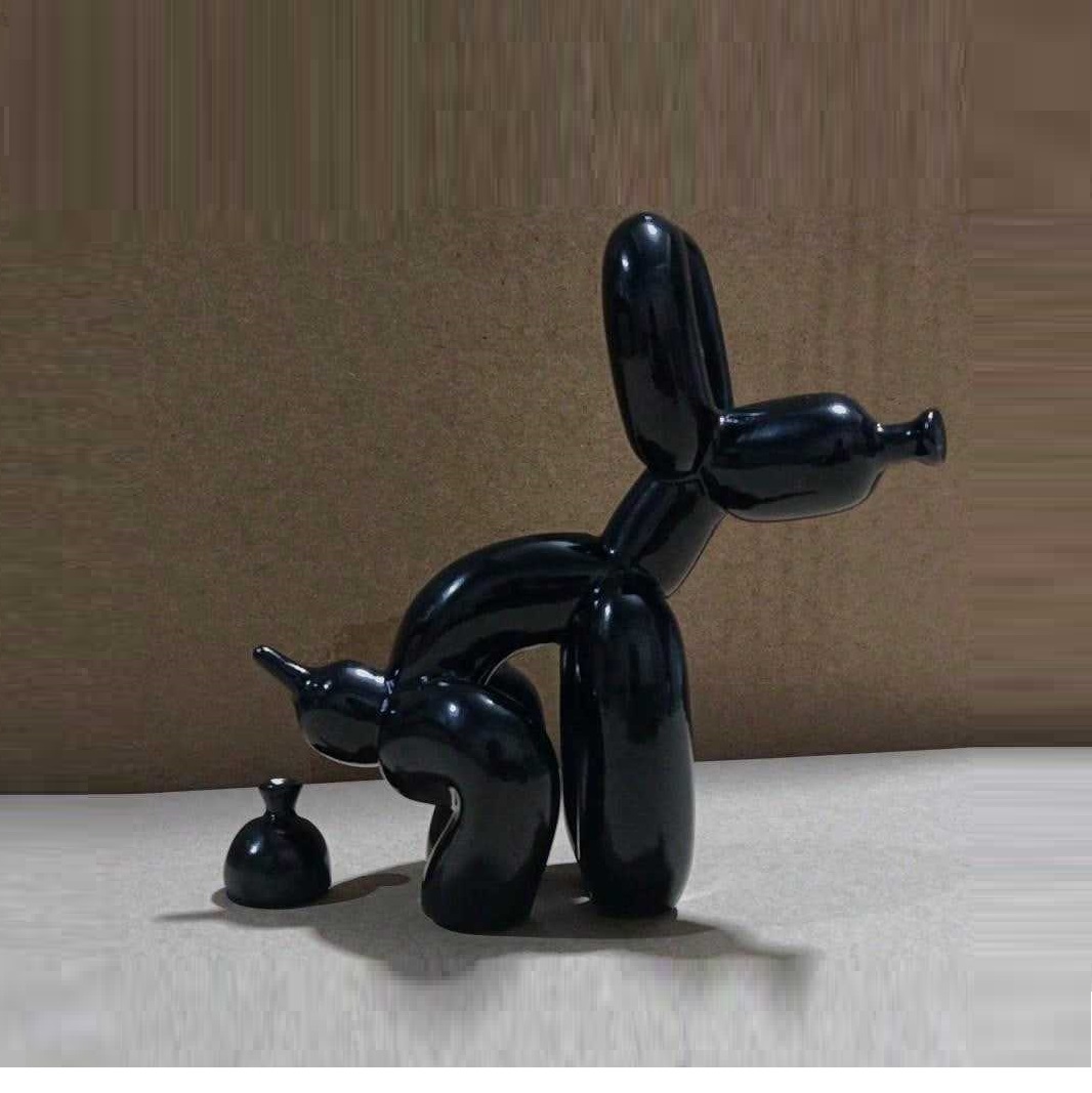Modern Art Squat Balloon Dog A - đánh giá và giá Resin Art And Wood