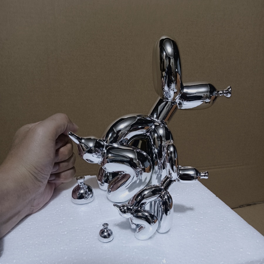 Modern Art Squat Balloon Dog A - đánh giá và giá Resin Art And Wood