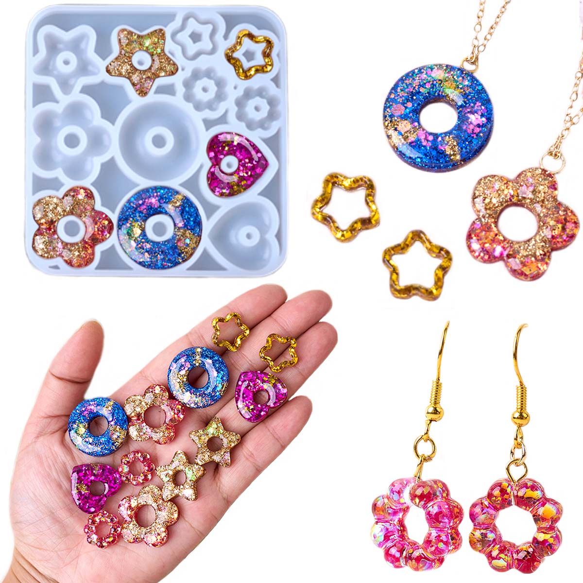 Multifuntional Jewelry Silicon - đánh giá và giá Resin Art Kit With Molds