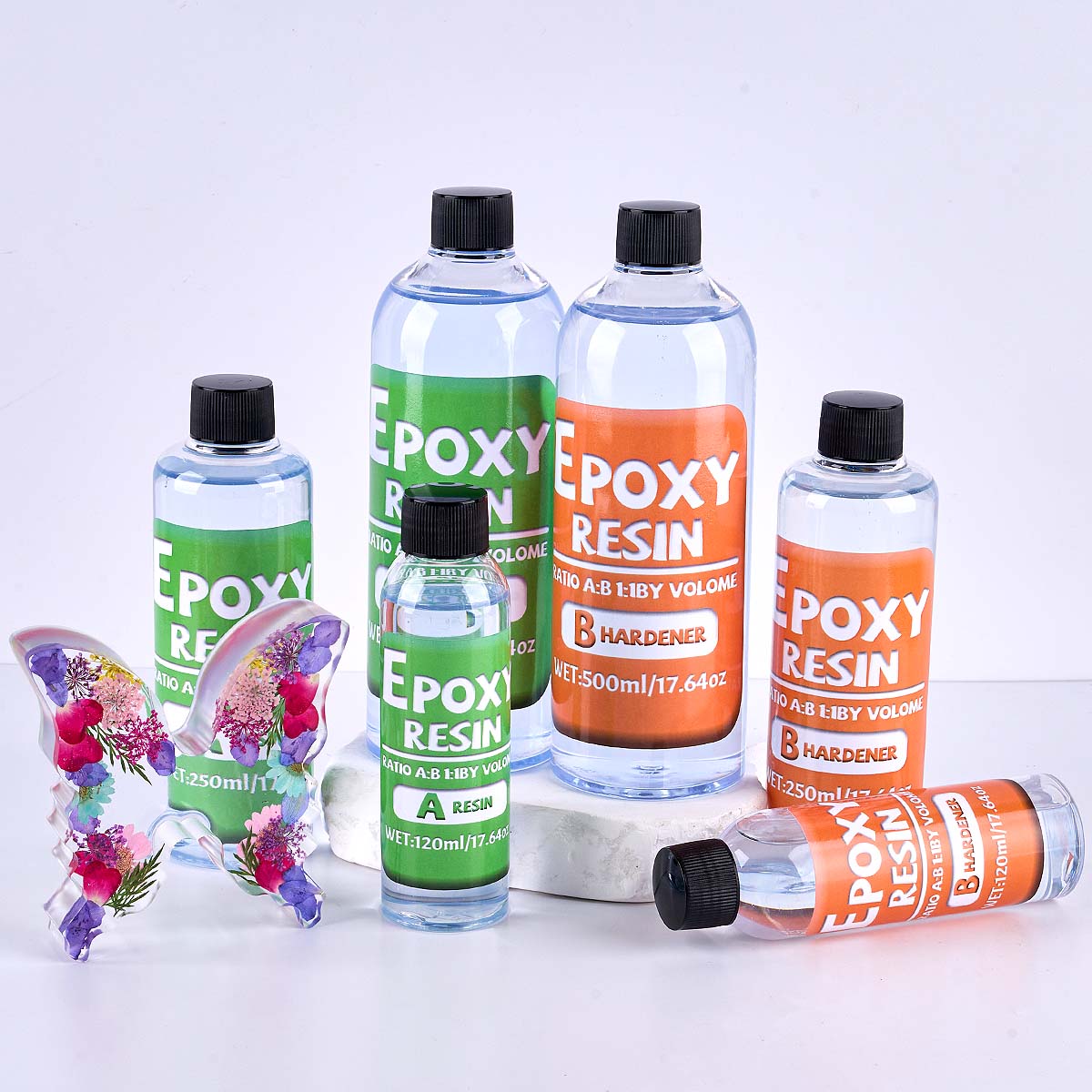 1:1 Ratio Epoxy Resin Kit Anti - đánh giá và giá Resin Art Kit With Molds