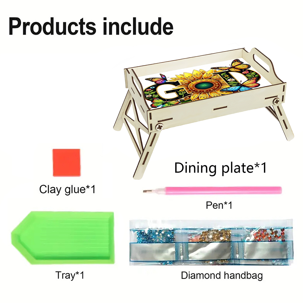 5D DIY Diamond Painting Servin - đánh giá và giá Resin Art Wooden Tray