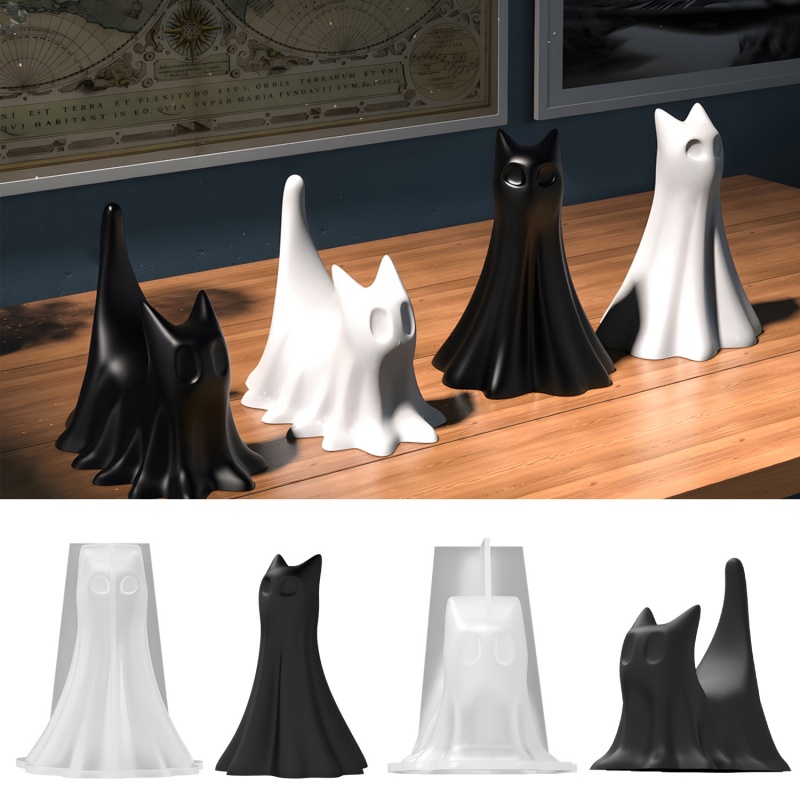 Ghost Cat Halloween Desktop Or - đánh giá và giá Resin Art Uv