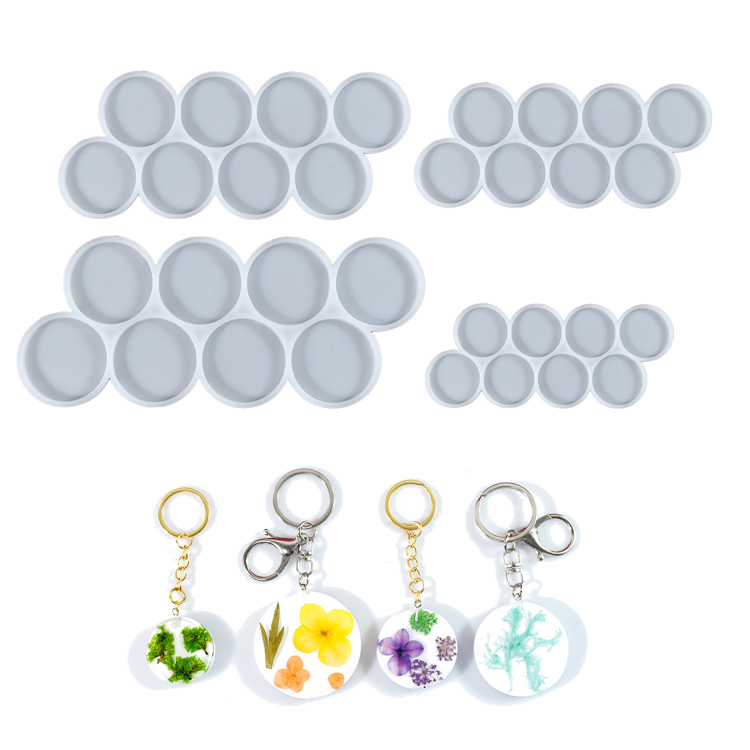 1.25-2 inch Circle Grip Round  - đánh giá và giá Resin Art Kit With Molds