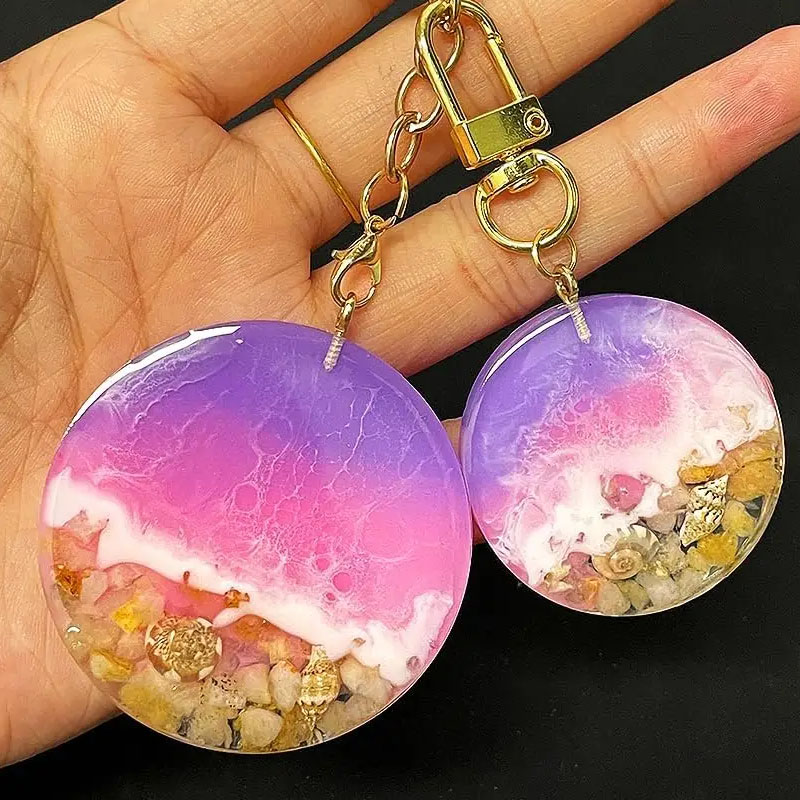 1.25-2 inch Circle Grip Round  - đánh giá và giá Resin Art Kit With Molds