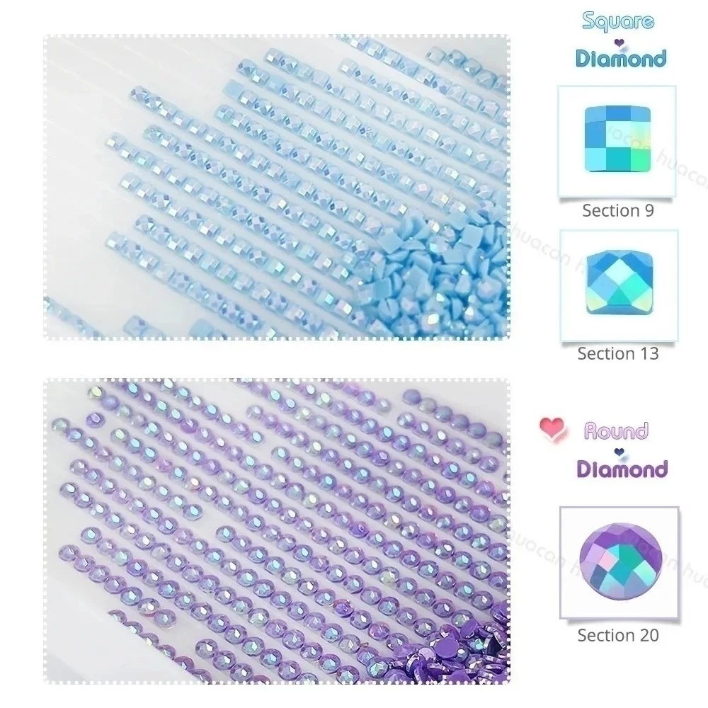 HUACAN Diamond Embroidery Witc - đánh giá và giá Resin Art Wallpaper