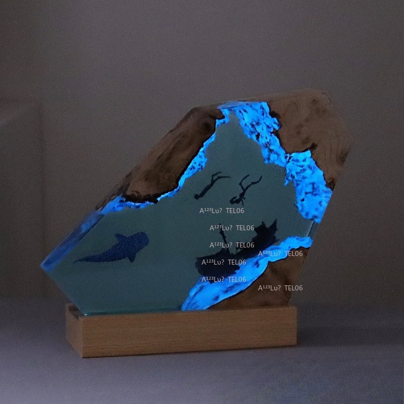 Wood Resin Night Light Ocean A - đánh giá và giá Resin Art And Wood