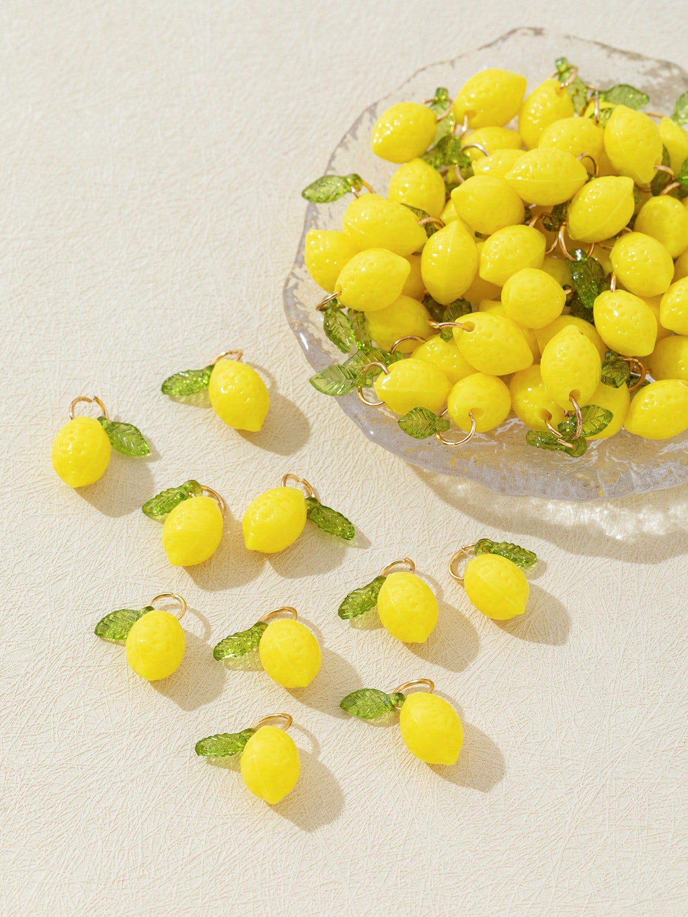 10Pcs 3D Lemon Resin Charms Pe - đánh giá và giá Resin Art Supplies