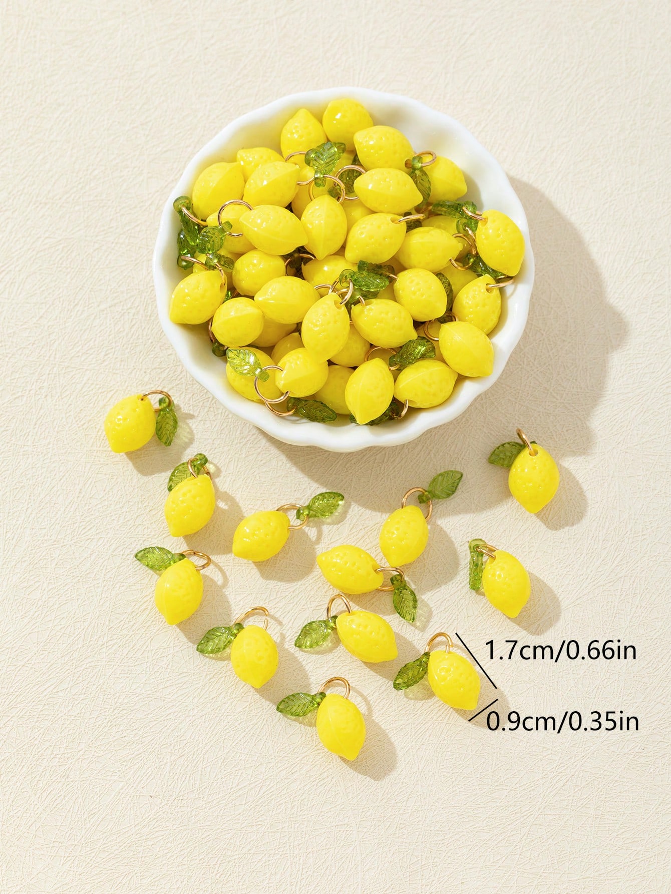 10Pcs 3D Lemon Resin Charms Pe - đánh giá và giá Resin Art Supplies