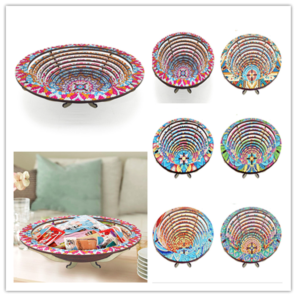 Wooden Mandala 5D Diamond Pain - đánh giá và giá Resin Art Wooden Tray