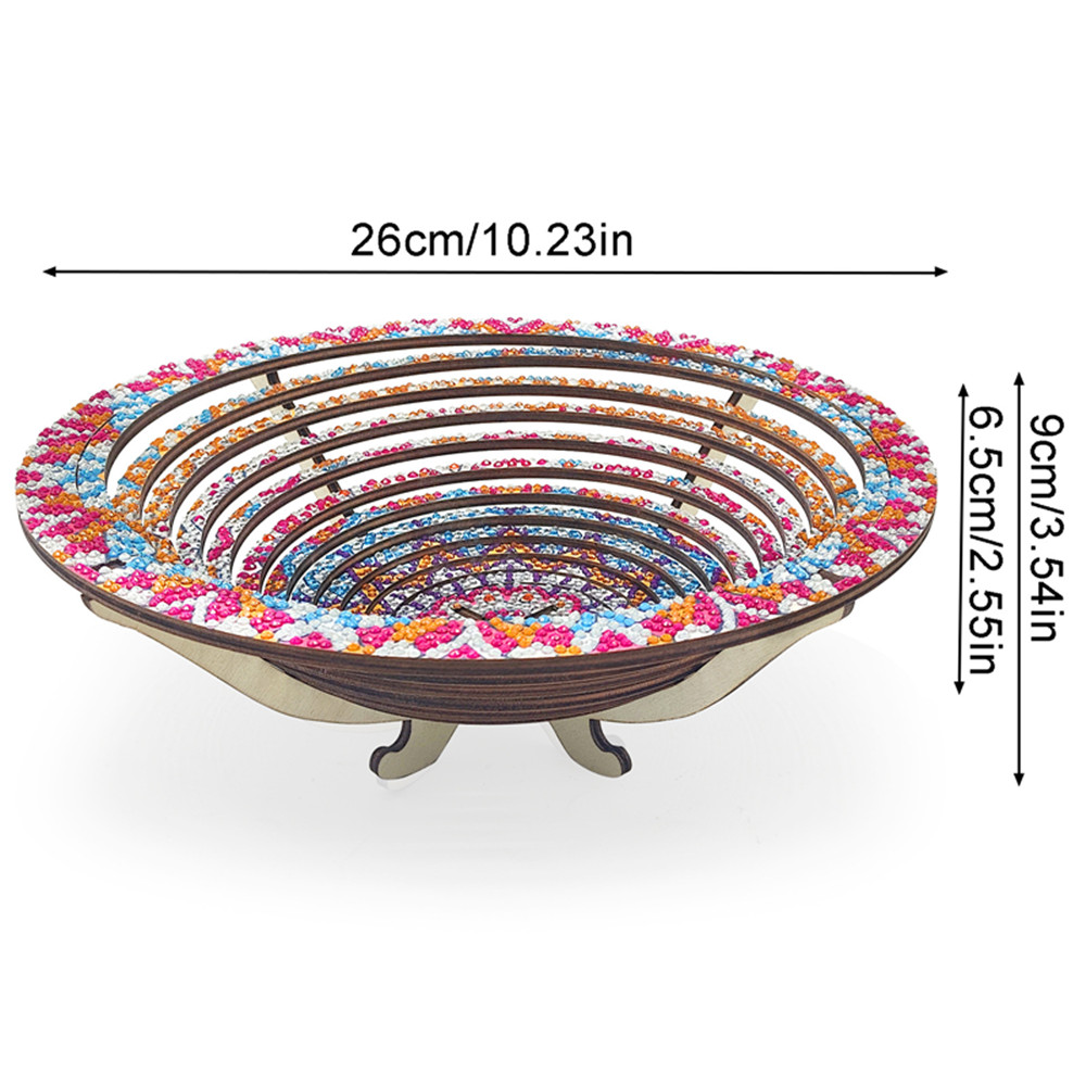 Wooden Mandala 5D Diamond Pain - đánh giá và giá Resin Art Wooden Tray