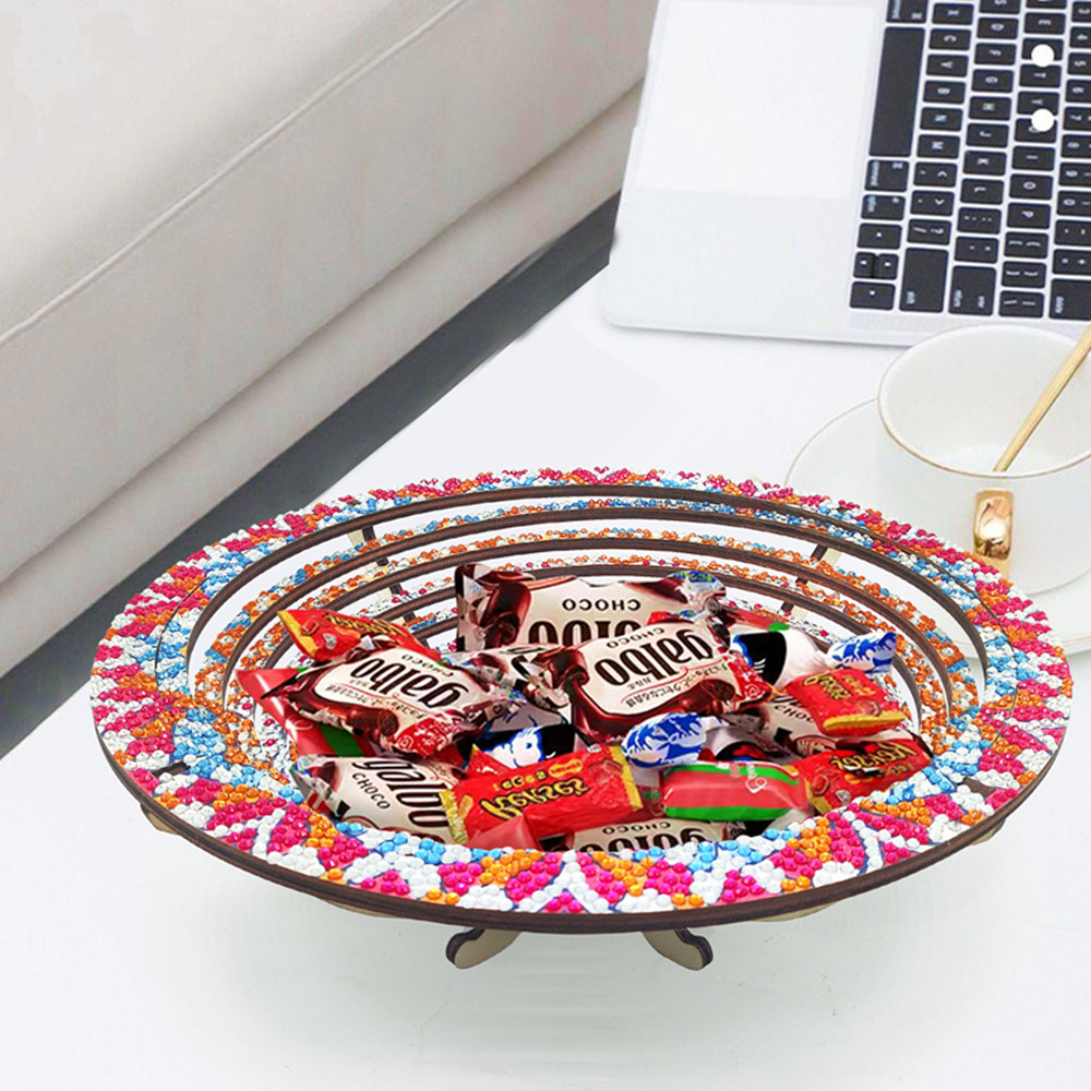 Wooden Mandala 5D Diamond Pain - đánh giá và giá Resin Art Wooden Tray