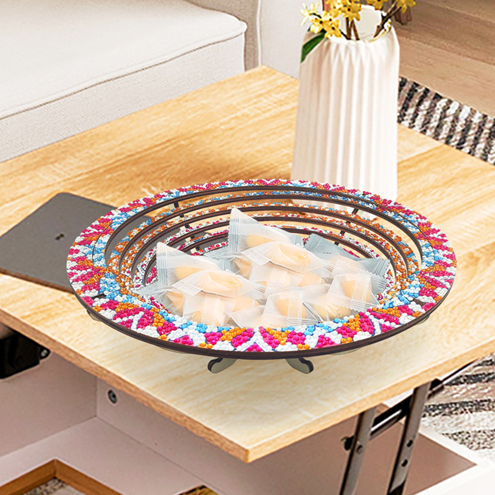 Wooden Mandala 5D Diamond Pain - đánh giá và giá Resin Art Wooden Tray