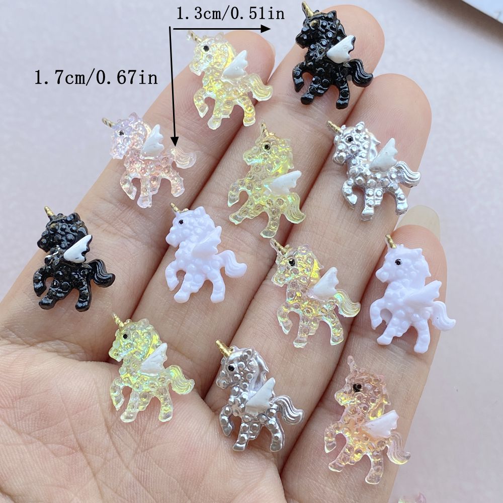 10Pcs Cute Mini Cartoon Unicor - đánh giá và giá Resin Art Design For Wedding