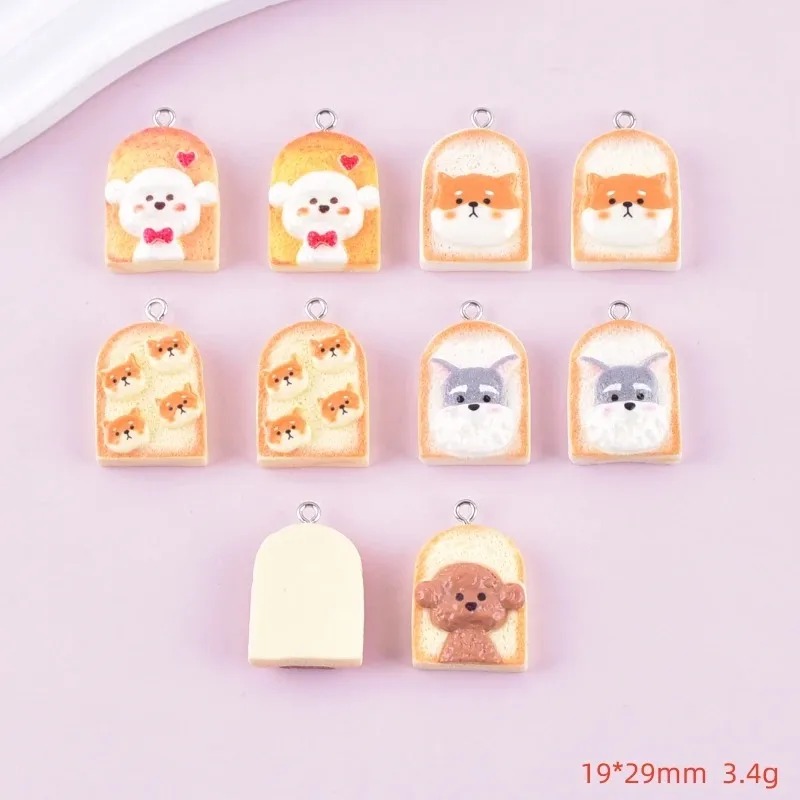 10Pcs Cute Toast Dog Resin Pen - đánh giá và giá Resin Art Supplies