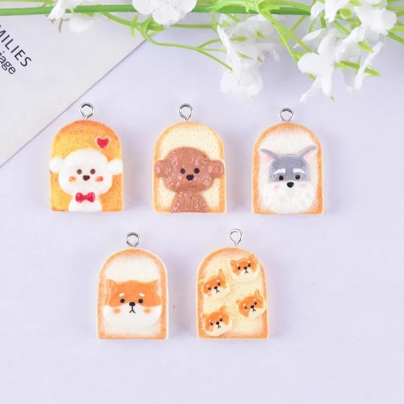 10Pcs Cute Toast Dog Resin Pen - đánh giá và giá Resin Art Supplies