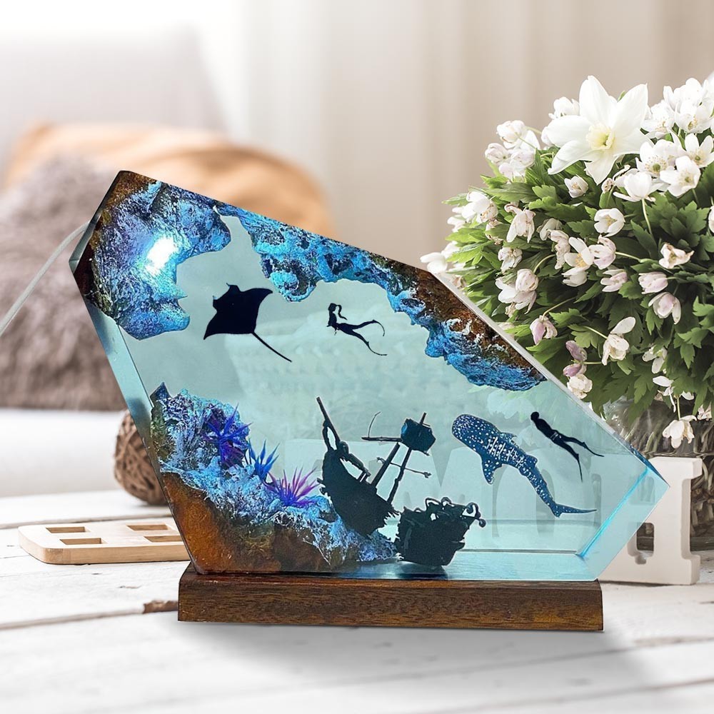 Marine Resin Wood Art Luminesc - đánh giá và giá Resin Art Design For Wedding