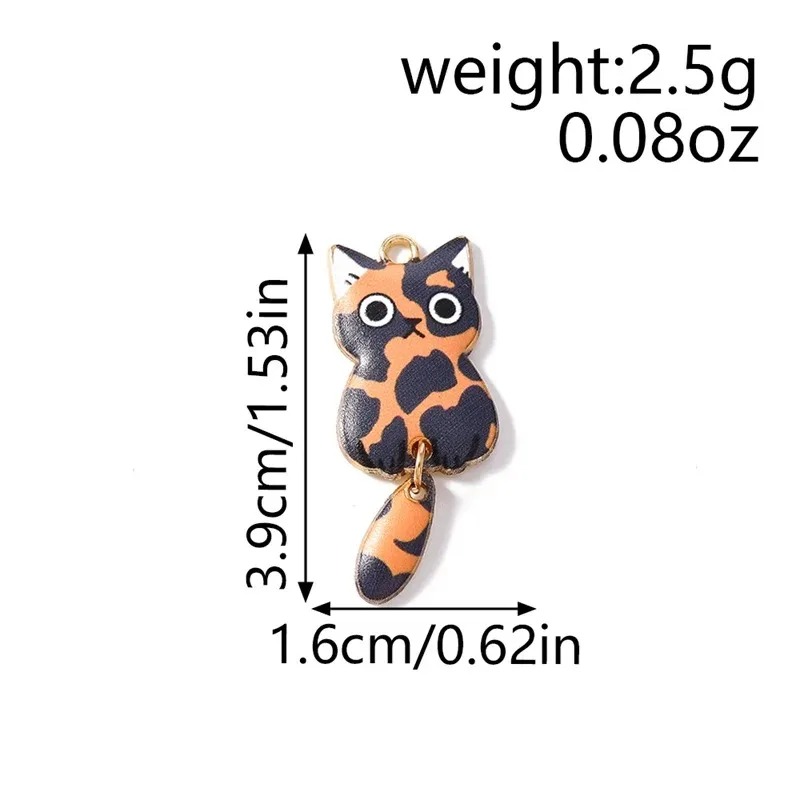 10Pcs 16×39mm Cute Cartoon Cat - đánh giá và giá Resin Art Supplies
