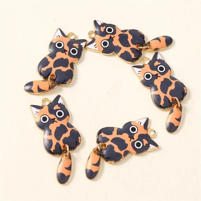 10Pcs 16×39mm Cute Cartoon Cat - đánh giá và giá Resin Art Supplies