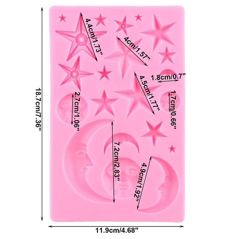 Sun Face Moon Stars Polymer Cl - đánh giá và giá Resin Art Kit With Molds