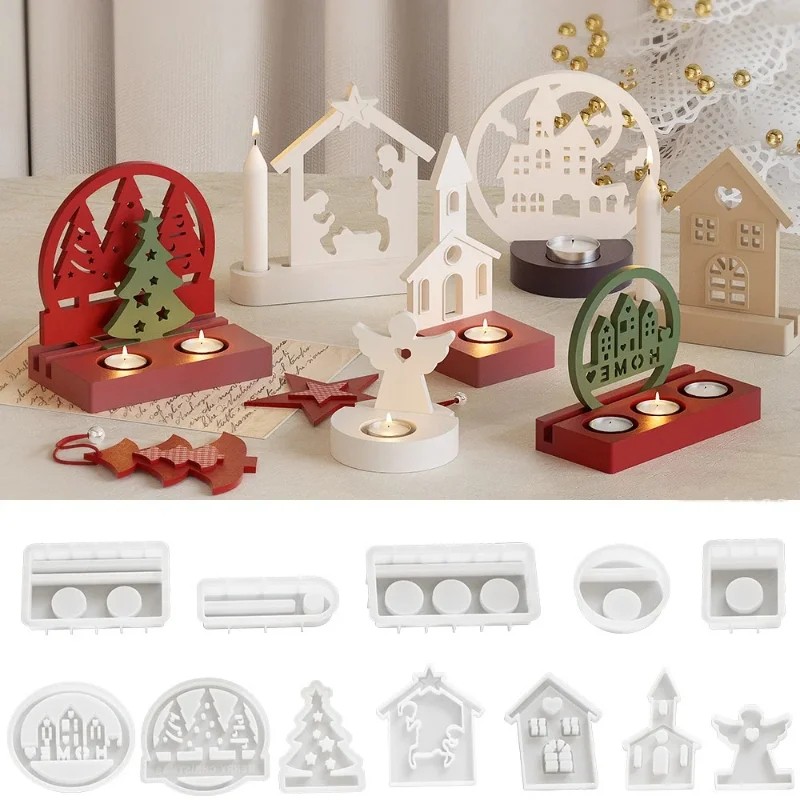 Halloween Christmas  Candle Ho - đánh giá và giá Xmas Resin Art