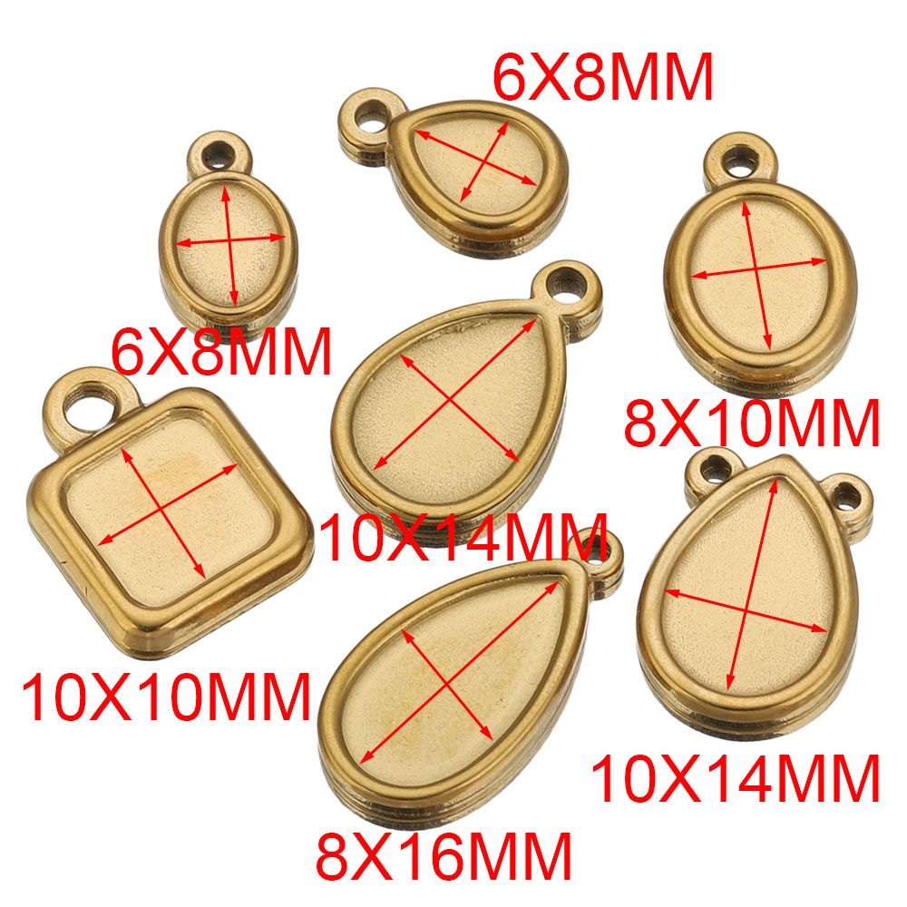 5pcs Stainless Steel Square Dr - đánh giá và giá Resin Art Supplies