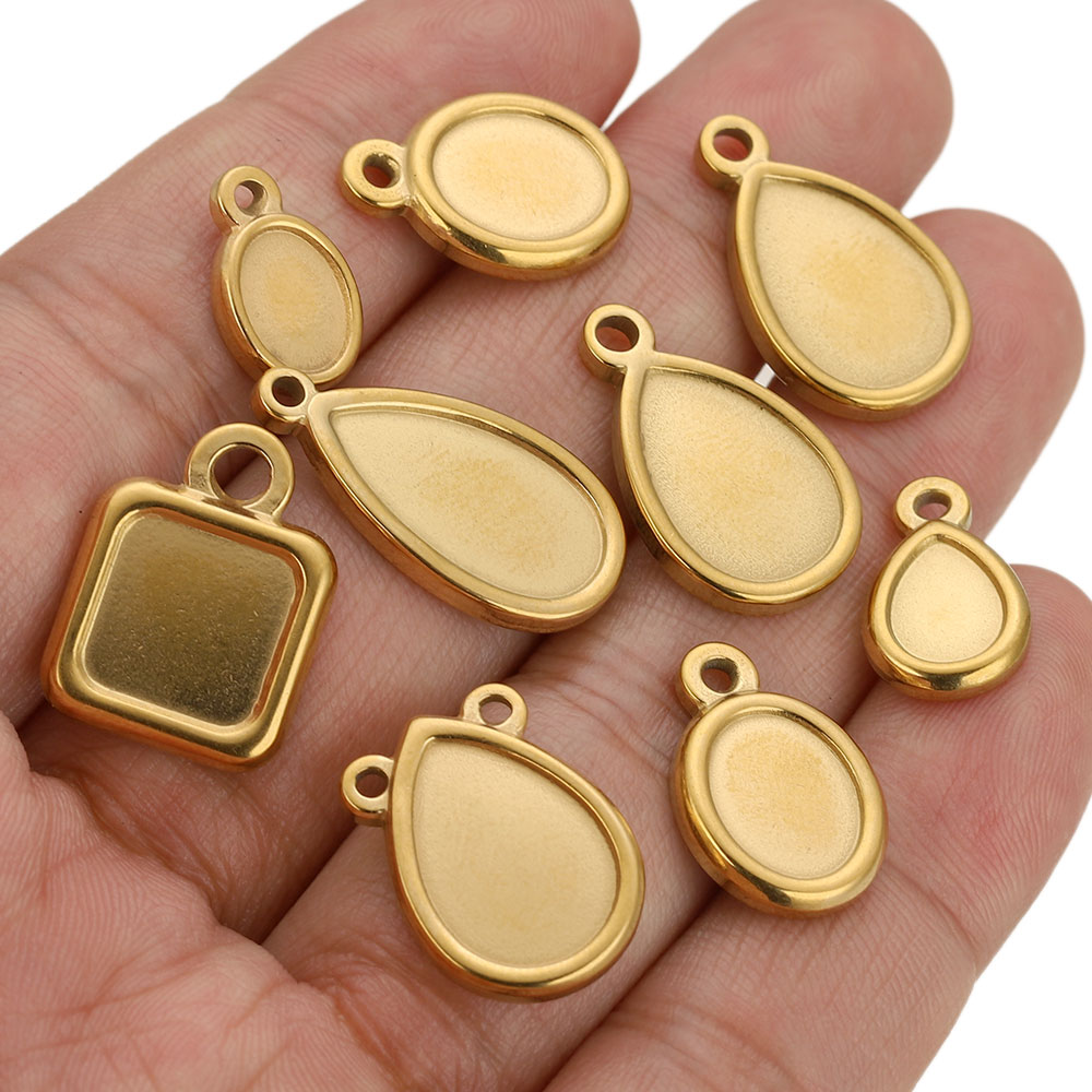 5pcs Stainless Steel Square Dr - đánh giá và giá Resin Art Supplies