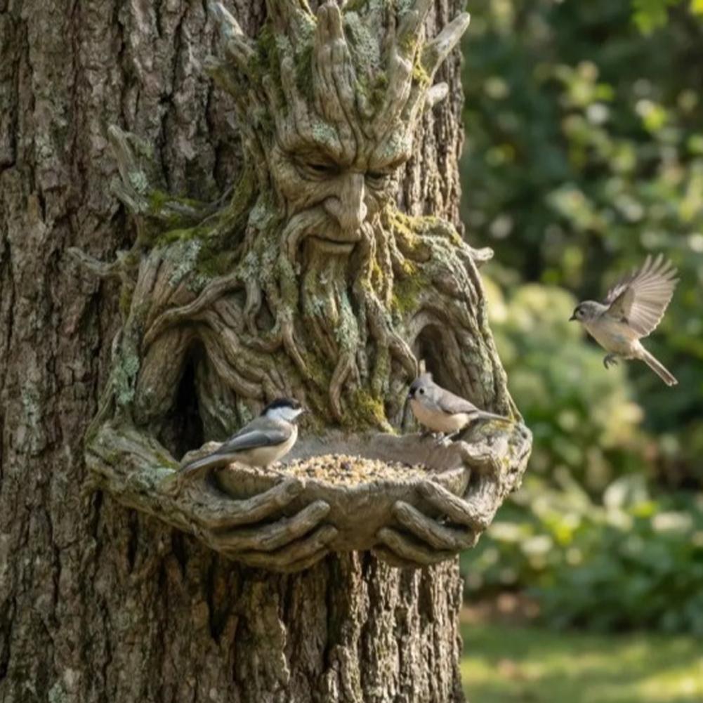 Resin Tree Face Bird Feeder Mo - đánh giá và giá Resin Art On Wood