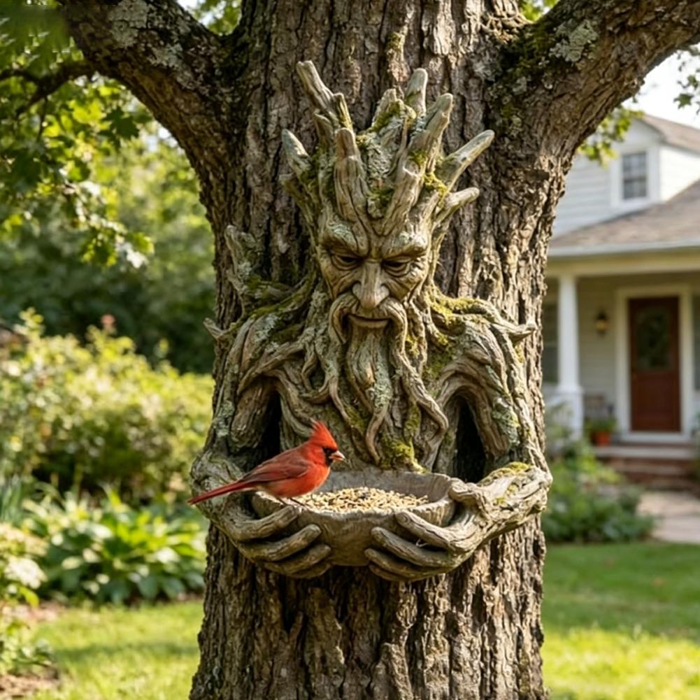 Resin Tree Face Bird Feeder Mo - đánh giá và giá Resin Art On Wood