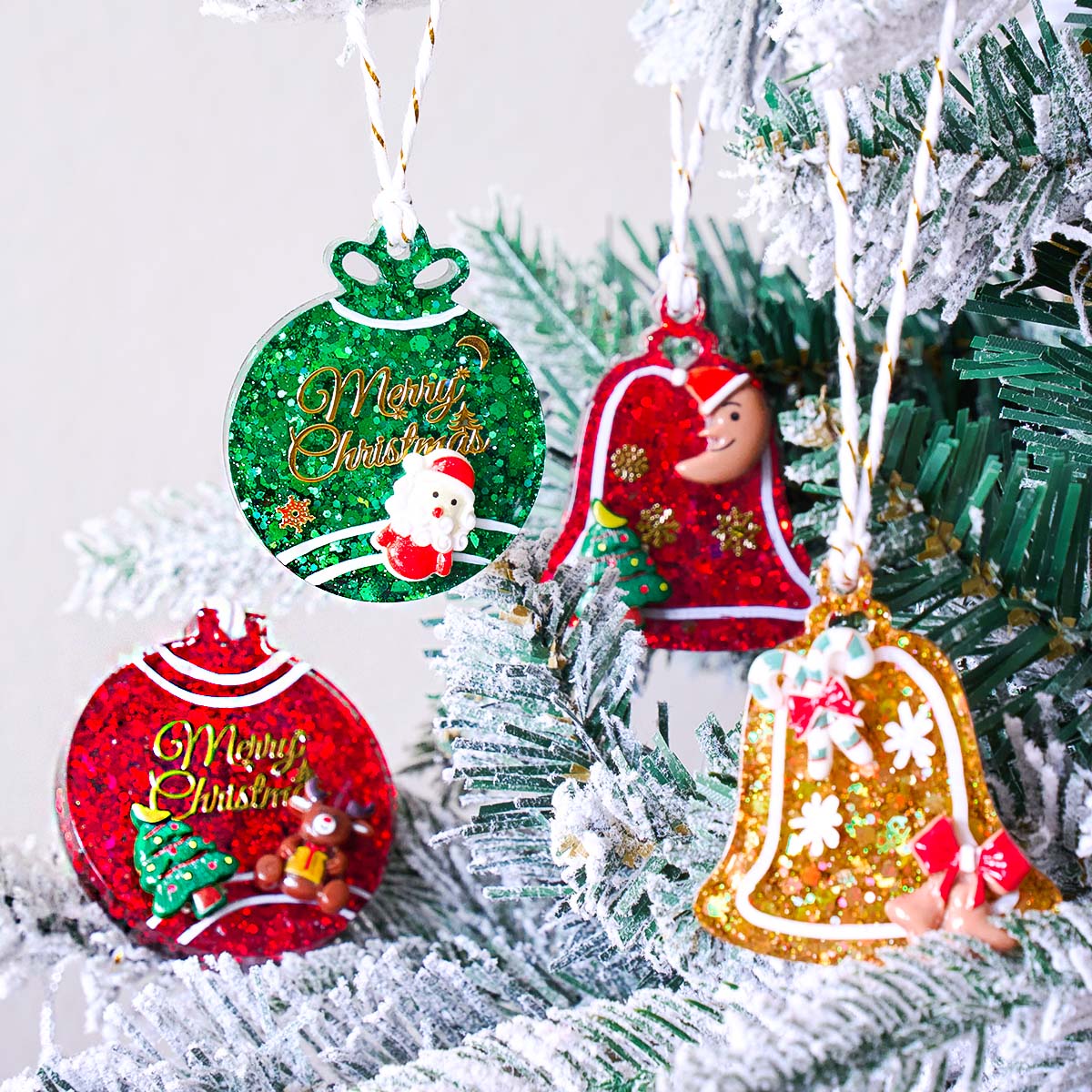 Xmas Tag Pendant Silicone Mold - đánh giá và giá Resin Art Kit With Molds