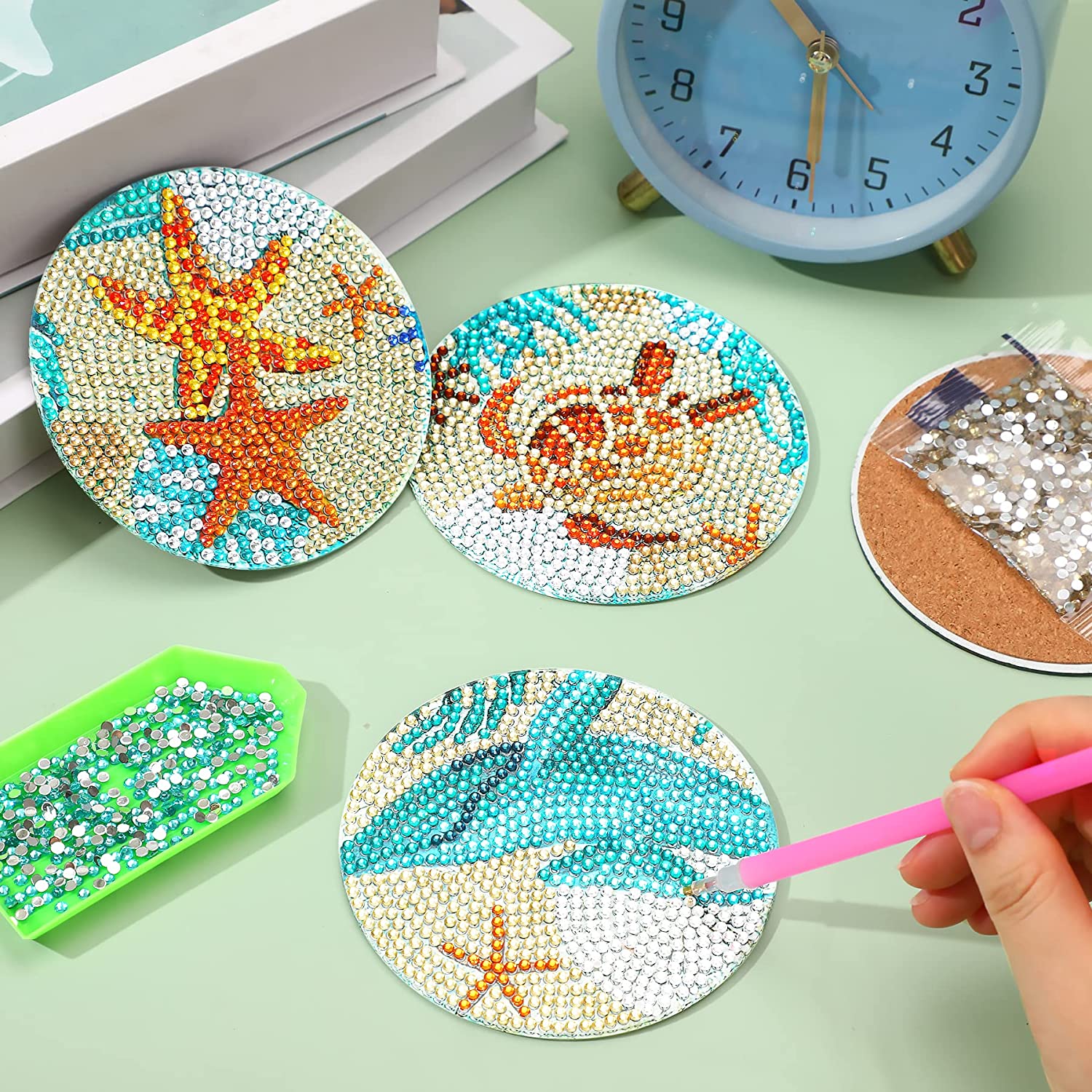 8pcs/Set DIY Diamond Painting  - đánh giá và giá Resin Art And Wood
