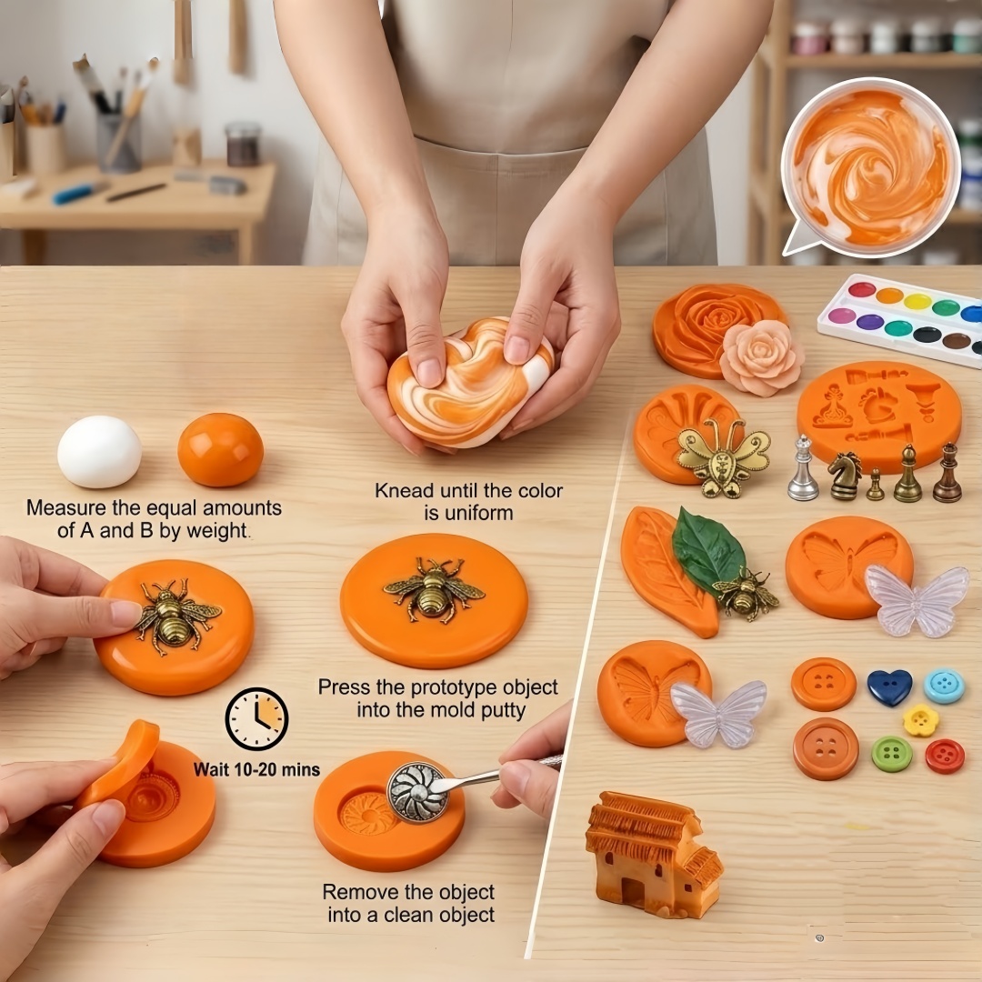 Silicone Putty DIY Crafting Se - đánh giá và giá Resin Art Kit With Molds