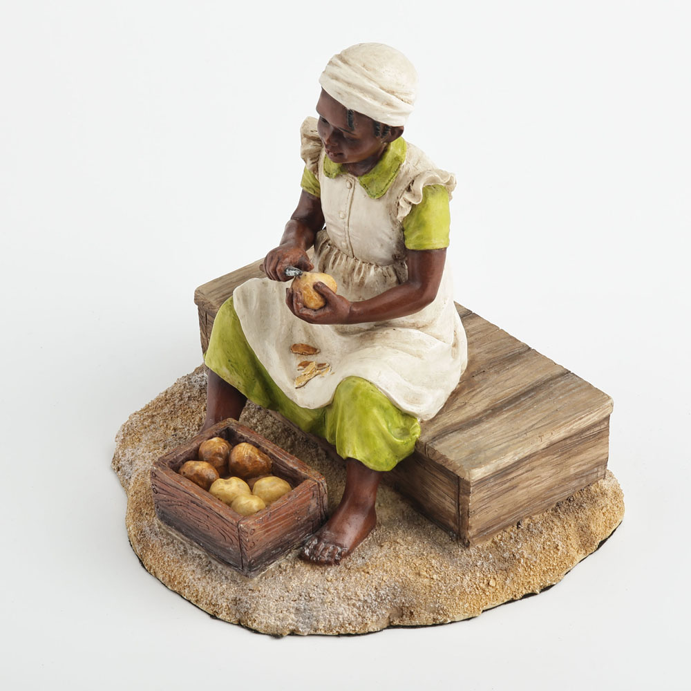 Young Black Girl Sculpture Pee - đánh giá và giá Resin Art On Wood