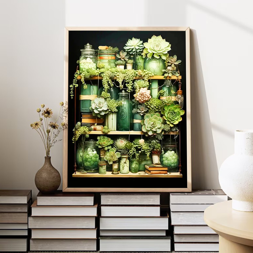 Huacan Diamond Painting Succul - đánh giá và giá Resin Art Wallpaper