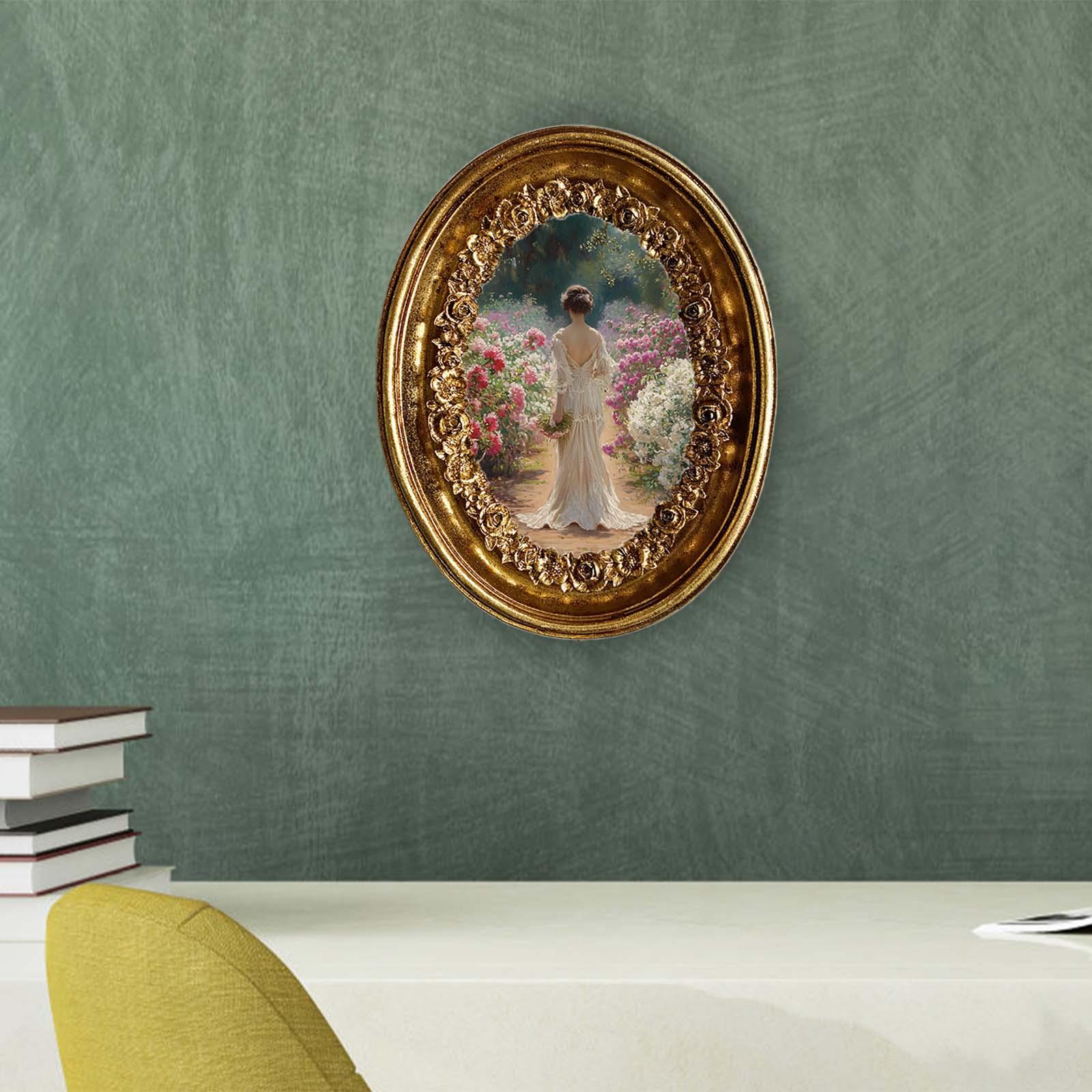 Vintage Oval Photo Frame 5.8x7 - đánh giá và giá Resin Art Gallery