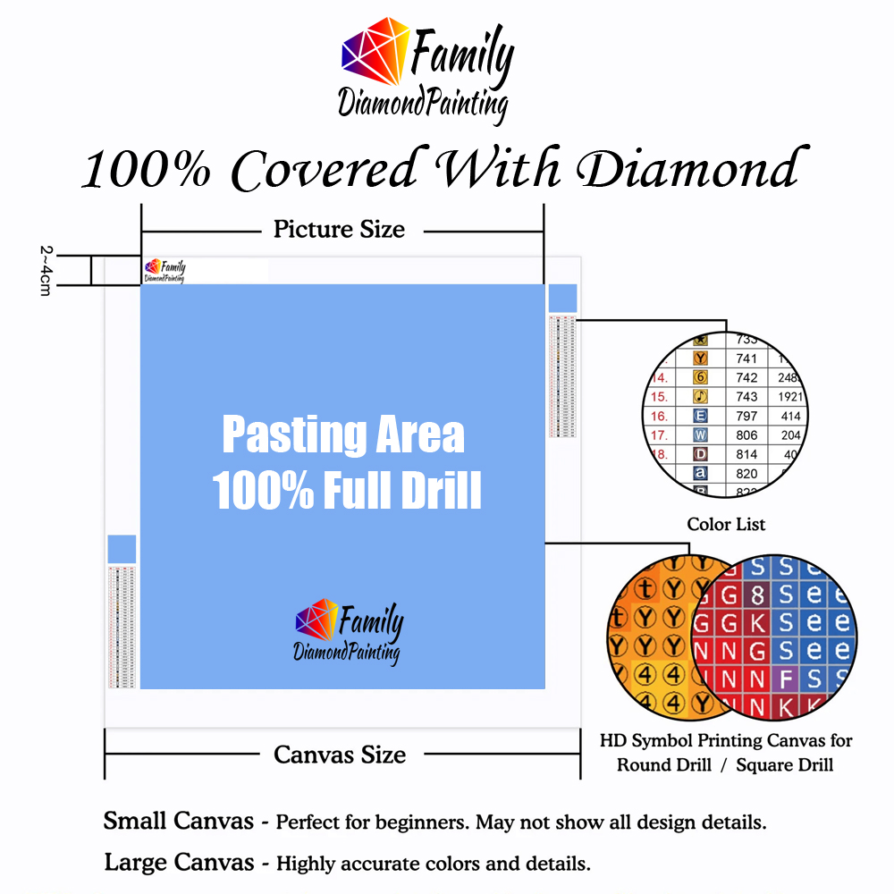 Diamond Painting Family Full F - đánh giá và giá Resin Art Kit