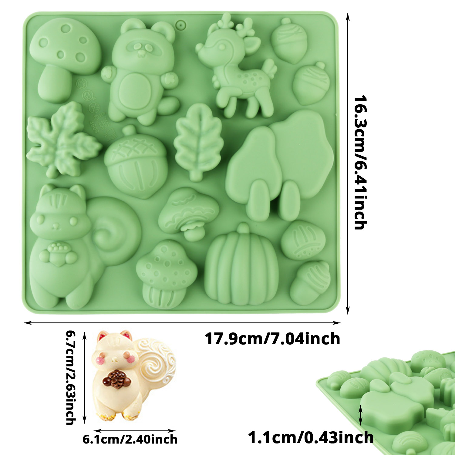 1 Silicone Cake Mold in the Sh - đánh giá và giá Resin Art Kit With Molds