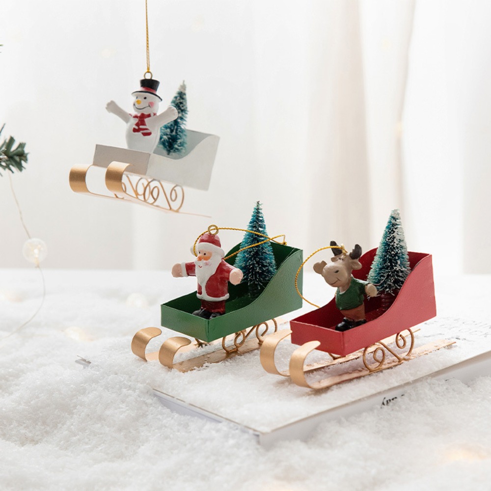 Nordic Xmas Tree Sled Pendant  - đánh giá và giá Xmas Resin Art