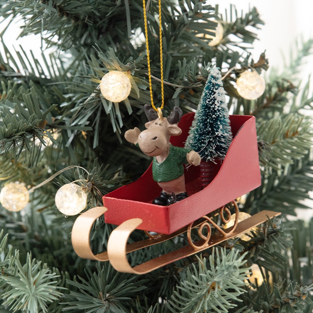 Nordic Xmas Tree Sled Pendant  - đánh giá và giá Xmas Resin Art
