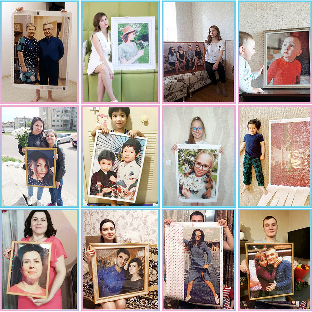 HUACAN Custom Photo Diamond Pa - đánh giá và giá Resin Art Wallpaper