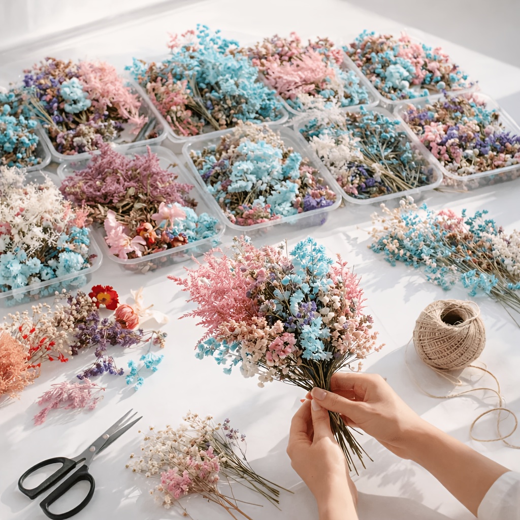 10 Box Mixed Dried Flower Bouq - đánh giá và giá Resin Art Wedding Gift
