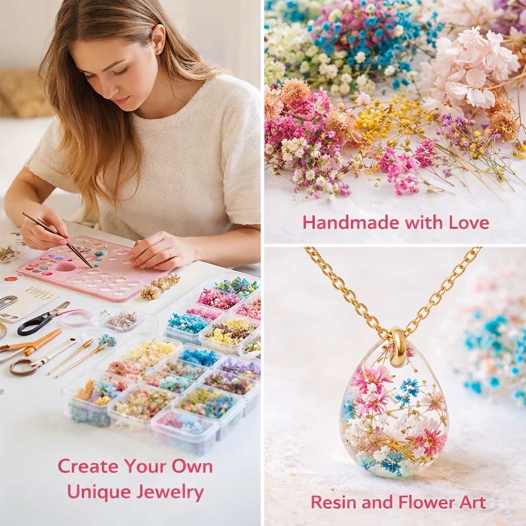 10 Box Mixed Dried Flower Bouq - đánh giá và giá Resin Art Wedding Gift