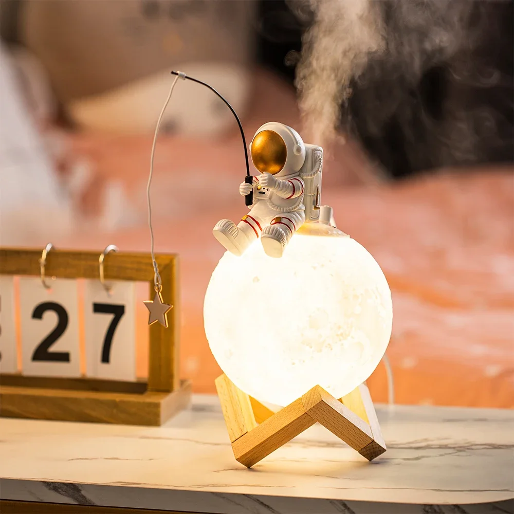 Nordic Astronaut Fishing Star  - đánh giá và giá Resin Art On Wood
